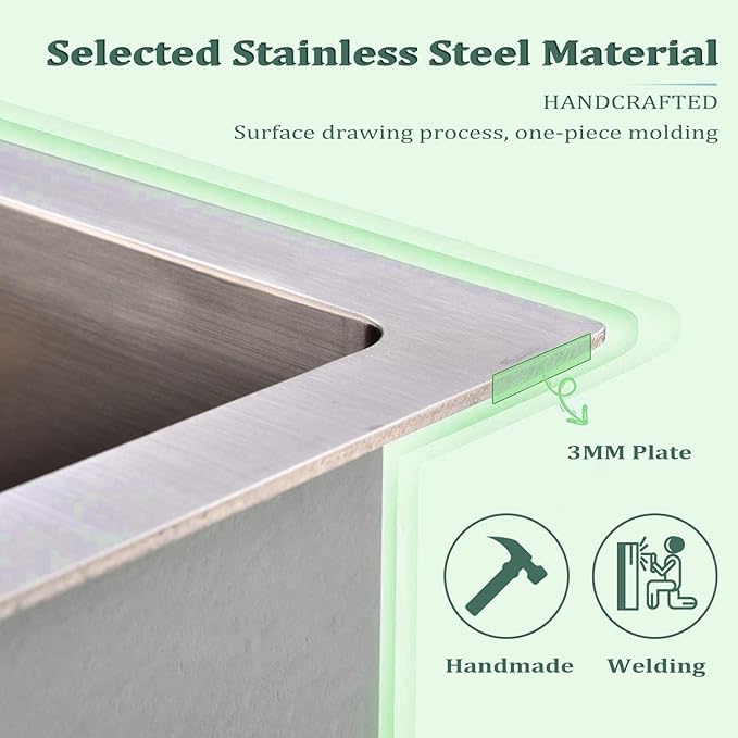 Laundry Utility Sink With Washboard Stainless Steel Kitchen Sink Household Pool Balcony Room Wash Basin Easy Clean Double-Bowl 1000mm/39.3Inch