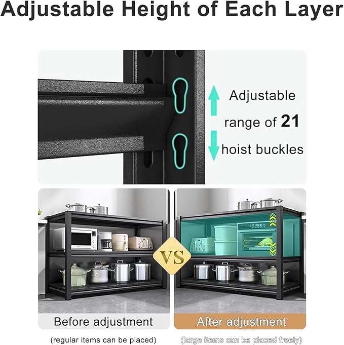 Kitchen Bakers Rack, Oven Stand Food Prep Table and Work Table, Multifunctional Workstation Desk for Dining Room, Living Room, Bistro (Size : 90 * 35 * 80cm/35 * 14