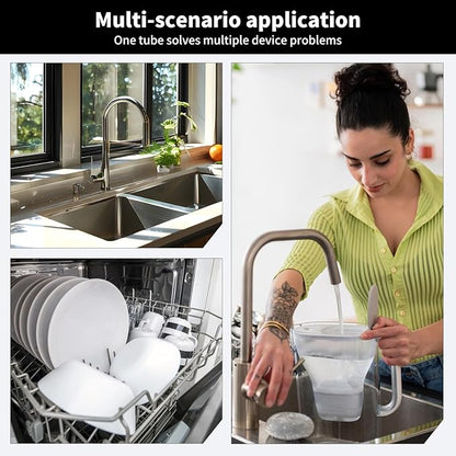 Dishwasher Drain Hose Adapter, RO Drain Line adapter， Garbage Disposal Adapter with 3/8-inch Quick Connect Fitting and 7/8-inch Fitting for a Dishwasher，No Drilling Required