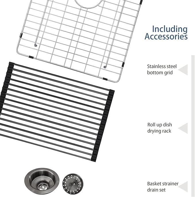 28 Drop Kitchen Sink Black Stainless Steel - Lordear 28x22 inch Gunmetal Black Kitchen Sink Drop In Stainless Steel Sink Single Bowl Gunmetal Black 16 Gauge Topmount Sink Basin