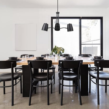 Globe Electric Logan 3-Light Chandelier, Matte Black