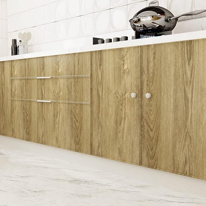 WESTICK Peel and Stick Countertops Kitchen Wood Contact Paper Waterproof Wood Wallpaper Vinyl Wrap Vintage Rustic Wooden Grain Contact Paper for Countertops Table Desk Kitchen Cabinets 12" x 394"