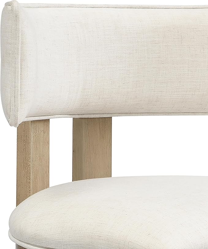 Christopher Knight Home Minso Bar Table and Chairs Set of 2, 3 Piece Bar Table Set with Upholstered Counter Stool, Rubberwood Counter Height Dining Set for 2, Light Ash+Beige