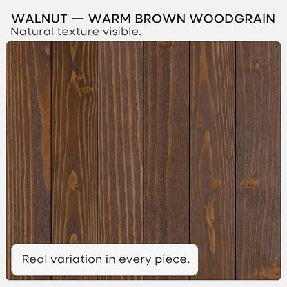Homeforia Classic Walnut 36 inch Floating Shelf, High End Solid Real Wood Small 36inch Floating Shelves for Wall Mounted, 36in Floating Shelves, Heavy Duty Bracket, 36 X 6.5 X 1.75 inches, Set of 2
