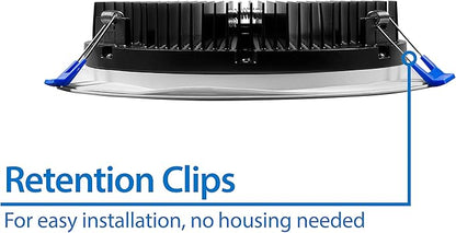 NICOR Lighting DLE821202KRDBK DLE Recessed Lighting Kit, 8, Black
