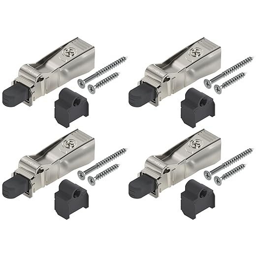 Blum BLUMOTION for Doors (4 Kits), Soft-Close Adapter for Compact Hinges, Includes Spacer and Screws for Face Frame Cabinets