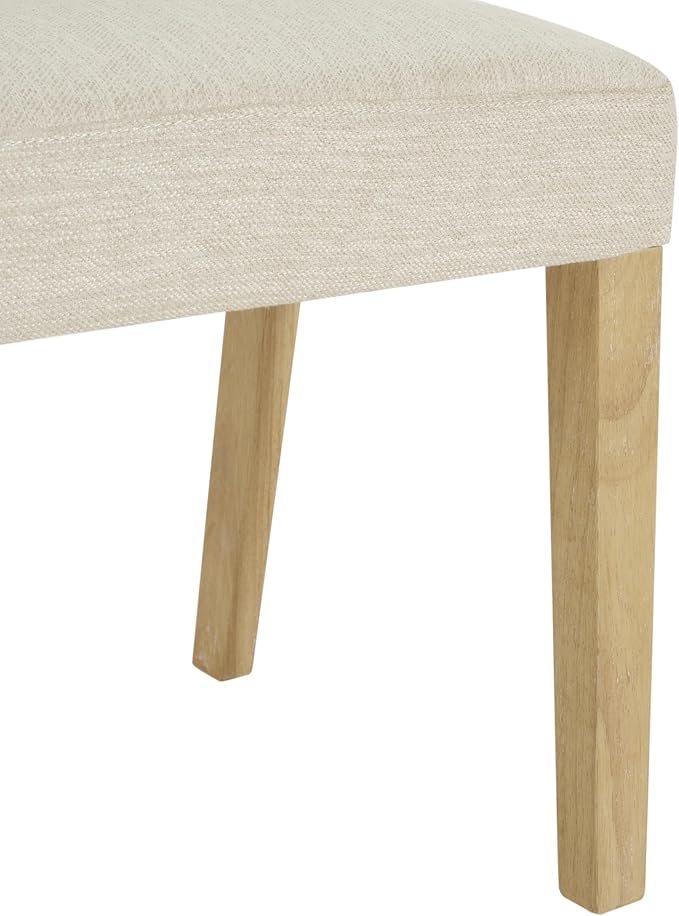 Christopher Knight Home Selwyn Dining Chairs Set of 2, Modern Dining Chair with Fabric Upholstery and Curved Back, Rubberwood Frame Kitchen Chairs with Cane Webbing, Accent Chairs, Beige+Natural