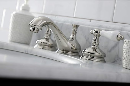 Kingston Brass KS1166PL 8 in. Widespread Bathroom Faucet, Polished Nickel