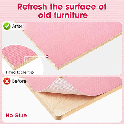 Drawer and Shelf Liner, Non-Slip Kitchen Cabinet Liners Non-Adhesive Thick Strong Grip Waterproof Washable Mats Protect Dresser Shelves Cupboard Bathroom Cabinets, Pink, 12 in X 20 FT
