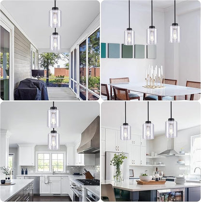Pendant Lamp with Glass Shade, Modern Antique Brass Pendant Lights,Hanging Light Vintage Glass Shade, Island Light Pendant Light Fixture for Bedroom Living Room Kitchen