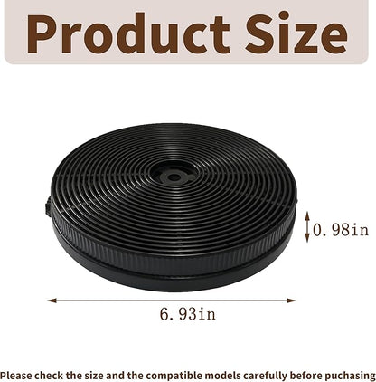 4 Set CFK1-TM Carbon Charcoal Filter Compatible with Cosmo Range Hoods UMC30, UC30, UMC36, UC36, Also Fit Tieasy USGDCF-G, JOEAONZ YYCF02 & FIREGAS CC170 Models
