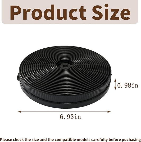 4 Set CFK1-TM Carbon Charcoal Filter Compatible with Cosmo Range Hoods UMC30, UC30, UMC36, UC36, Also Fit Tieasy USGDCF-G, JOEAONZ YYCF02 & FIREGAS CC170 Models