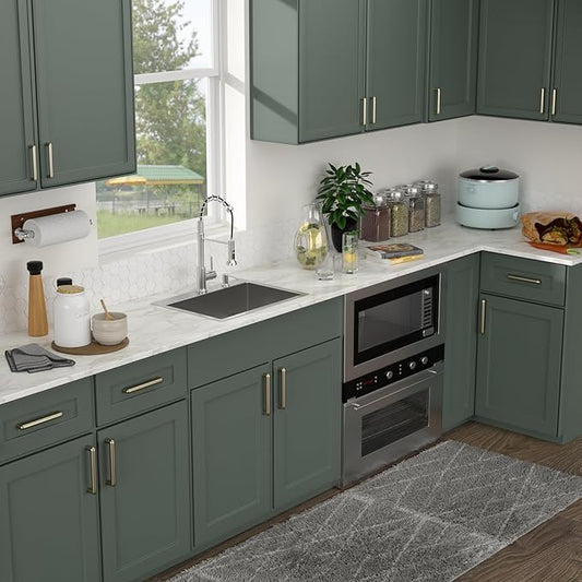 24x18 Drop in Kitchen Sink 24 Inch Stainless Steel Sinks 16 Guage 304 Single Bowl 9'' Deep Sinks with Drain Assembly LMT24189