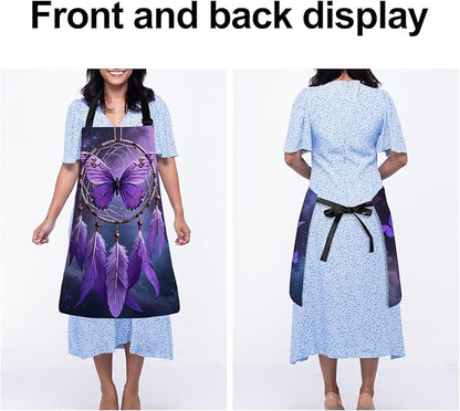 Apron Adjustable Waterproof with Two Deep Pockets Wowen men for Summer BBQ Pool Parties & Resorts