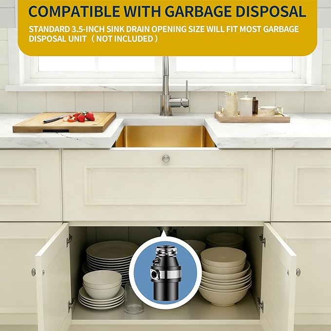 Gold Bar Sink Undermount, 16 Gauge SUS304 Stainless Steel All In One Workstation Sinks with Ledge & Accessories, 15" x 15" x 10" Small Kitchen Sink Prep Sink for Wet Bar, Outdoor,RV