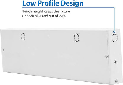NUC-5 Series 12.5-inch White Selectable LED Under Cabinet Light (NUC512SWH