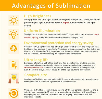 Sublimation Black 4 Packs 3 Inch led recessed Light 10w,3 Colors Adjustable 3000K/4000K/5000K,Waterproof recessed Lights for Shower,Suitable for Bathroom,Parlor,Bedroom,Kitchen,Balcony
