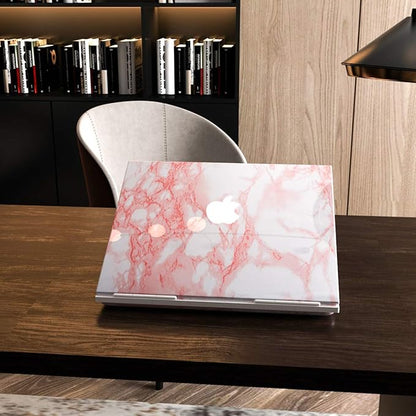 BAYYA Marble Paper Granite Pink/White Roll Peel and Stick Wallpaper for Table Kitchen Countertop Cabinet Shelf Drawer Self Adhesive Vinyl Counter Top Covers Removable Waterproof Decorative Paper