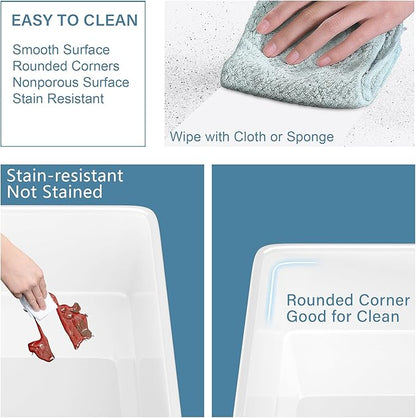 Extra Large White Farmhouse Sink 36 x 20 Inch, Firecaly Apron Front Undermount Farm Kitchen Sink Deep Single Bowl for Kitchen, w Accessories 2 Types, Fits MIN. Cabinet Size: 24"Dx39"W