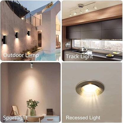 LED GU10 Range Hood Light Bulbs, LED Stove Appliance Light Bulb, Kitchen Light Replacement Halogen Light Bulb, 50W Equivalent, 5000K, 6W 550 Lm, Dimmable,Waterproof IP65 Pack of 2