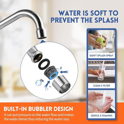 47" Height Commercial Kitchen Sink Faucet Wall Mount with Pre-Rinse Sprayer, 8 inch Center Wall Mount Faucet with Spring Pull Down Sprayer and 12" Add-on Spout for Restaurant