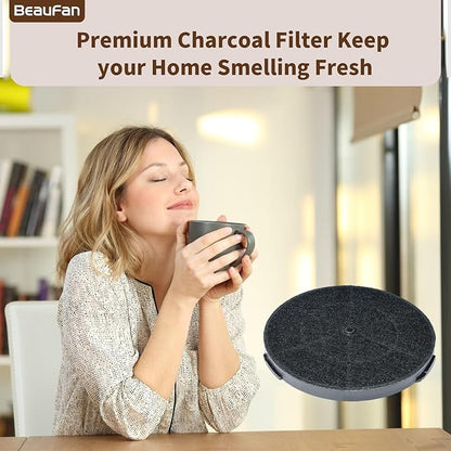 2 Set WRHF005S2 Charcoal Filters Replacement for Winflo 30 Inch Convertible Stainless Steel Glass Island Wall Mount Range Hood W103C30, WH152C36D, W101C30, WH155C30HR
