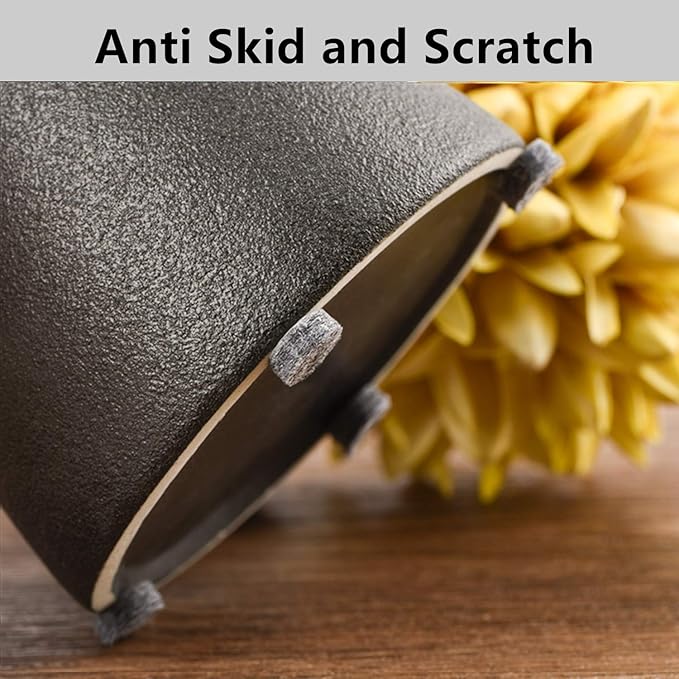 Felt Cabinet Door Bumpers-Small Felt Pads for Cabinet Doors, 3/8" Diameter 100PCS, 3mm Thick Self Adhesive Gray