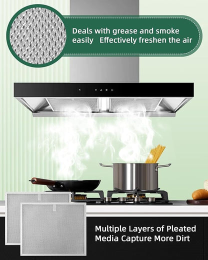 2-Pack for Allure Range Hood Filter 11-3/4" x 14-1/4" for B-roan Range Hood 30-Inch wide QS Series Replaces BPS2FA30 99010299 99010305 AP3378953 Filter by AMI PARTS