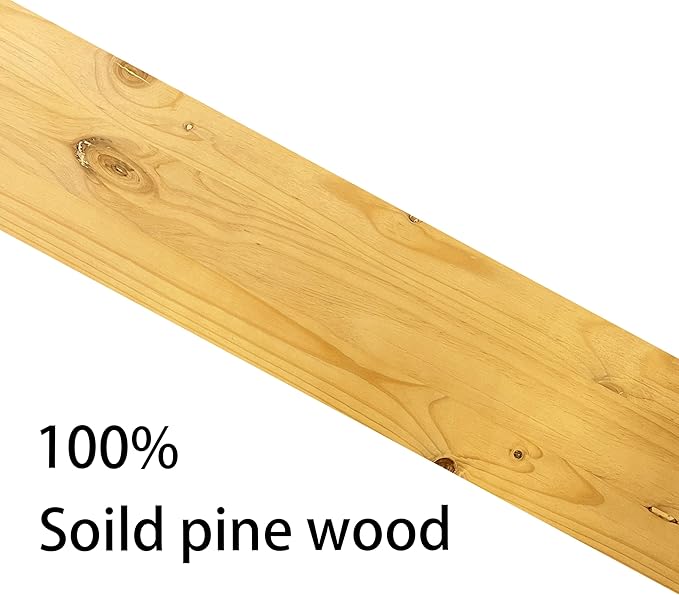 HDDFER Industrial Pipe Wall Shelves - 60" Rustic Natural Oak Solid Wood, 9.85" Deep Floating Shelving for Farmhouse Rustic Decor, Sturdy Storage for Books/Plants/Toiletries