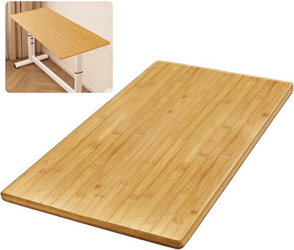 Universal Solid Wood Tabletop, DIY Multi-Purpose Desktop, Rectangular Countertop for Washer Stand, Shelf Board, Workbench & Dining Table, Compatible with Standing Desk Bases (23.6x15.7x0.8in)