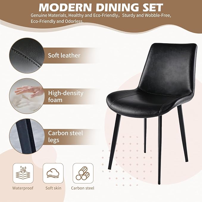Large Faux Imitation Dining Table with Velvet Dining Chairs Set of 4, Marble Stripes Kitchen Island Table with Grille Design for 4-6, Luxury Island with LED Lights for Home Kitchen. (Black)
