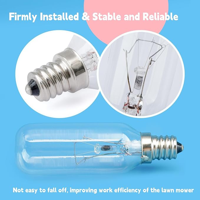 SB02300264 40W Light Bulb Replacement for Broan for Whirlp Range Hood PM250-A PM250-B PM390 PM390-HS PM390S PM390WW RM50000 RM503001 RM503004, Replace B02300264 WP8190806, E12 Base 2 PCS