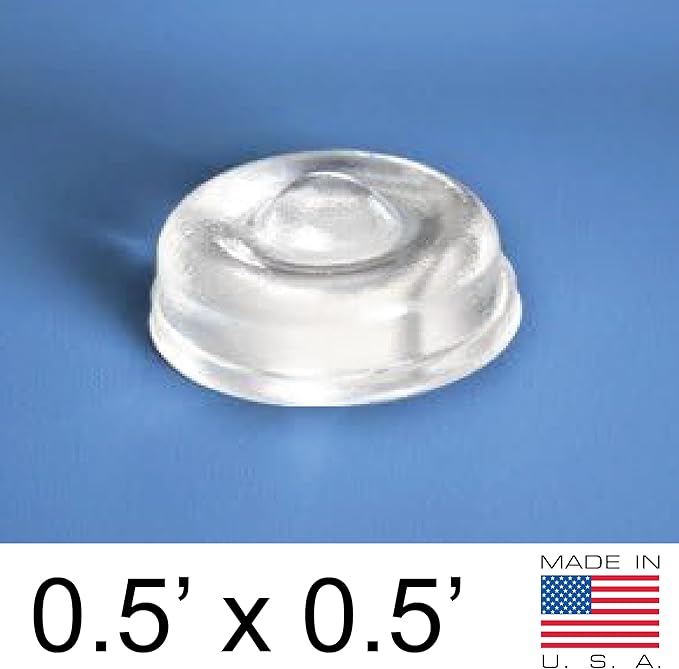 Pack of 200 Sound Dampening Cabinet Door Bumpers - Clear Soft Close Self Adhesive Rubber Pads - Transparent Rubber Feet for Drawers, Cupboards