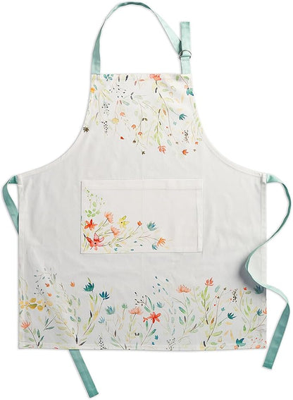 Maison d' Hermine 100% Cotton Apron for women with Pocket Kitchen Chef Apron for Men Cooking Mothers Day Gifts