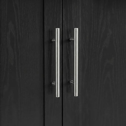 Casaphoria Kitchen Pantry Cabinet, 67" Tall Freestanding Kitchen Cabinet with 4 Adjustable Shelves, 28" W Storage Cabinet for Kitchen Pantry Organization (Black, Single)