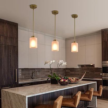 Modern Black Farmhouse Pendant Light with Glass Shade,Industrial Pendant Lighting, Adjustable Hanging Light Fixtures, Farmhouse Pendant Lighting