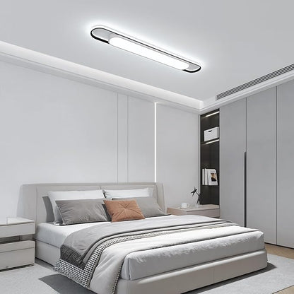 4Ft Cool White Modern LED Ceiling Lighting,65W Metal Linear Ceiling Lamp,6500K High Brightness Simple Long Light for Kitchen Dining Living Room Laundry, Garage Cloakroom Lighting (48Inch)