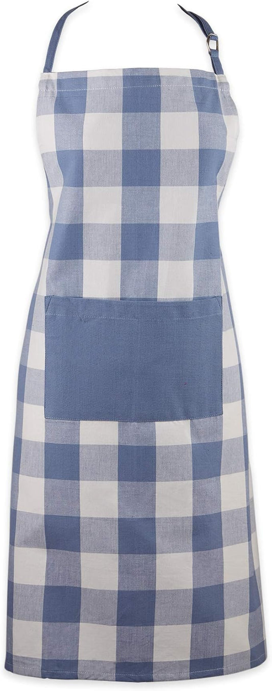 DII Unisex Buffalo Check Kitchen Collection, Classic Farmhouse Chef Apron, One Size