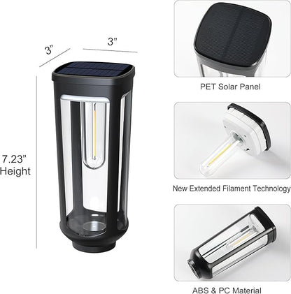 Solar Pathway Lights Outdoor,8 Pack Cool Garden Lights Solar Powered Waterproof IP65,Auto On/Off Outdoor Light for Lawn Patio Walkway Driveway Decor Landscape Lighting