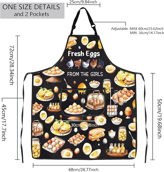 MBMSO Funny Chicken Aprons I Love My Chickens Gifts for Chicken Lover Chicken Farmer Gifts for Chicken Lady Farmhouse Apron