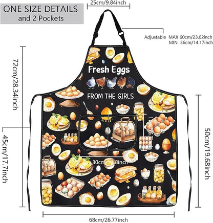 MBMSO Funny Chicken Aprons I Love My Chickens Gifts for Chicken Lover Chicken Farmer Gifts for Chicken Lady Farmhouse Apron