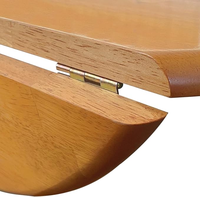 Sunset Trading Oakley Selections 42" Round Extendable Drop Leaf Counter Height Pub Table | Antique White/Light Oak Solid Wood | Seats 4 | Dining Room Kitchen Furniture