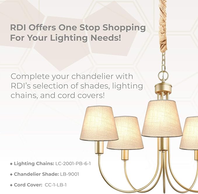Royal Designs, Inc. CS-970-6 Faux Leather Empire Chandelier Shade with Whipstitch Trim, 3 x 6 x 5, Dark Brown