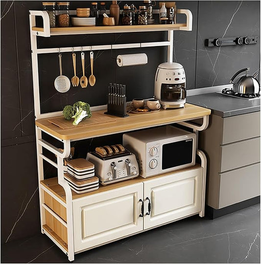 Kitchen Islands, Baker's Rack with Storages,Storage Cabinet, Buffet Cabinet, Multifunctional Storage Rack, Floor-Standing Multi-Tier Cabinet, Storages Table(B1,60cm/23.62in)
