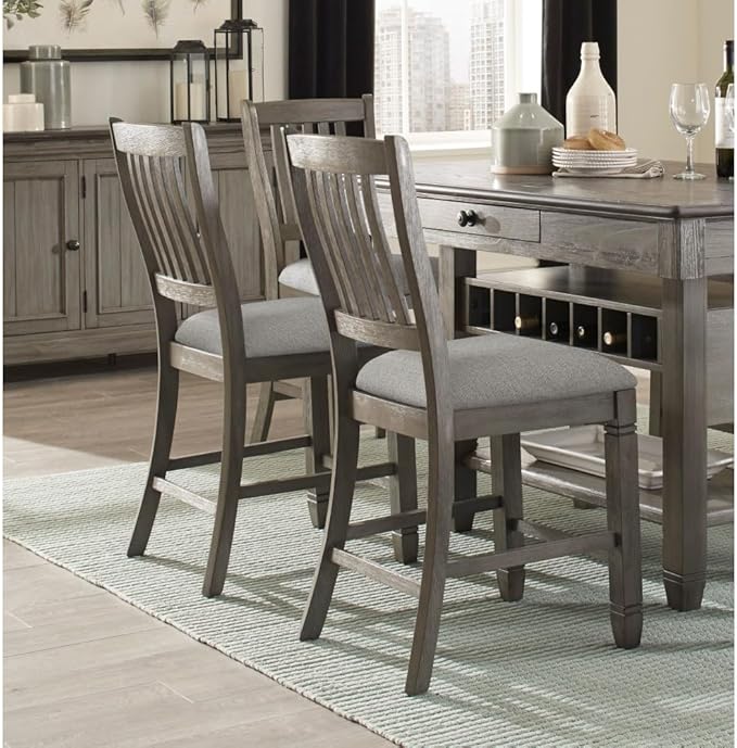 Counter Height Dining Set with Table and Chairs for Kitchen Island Use