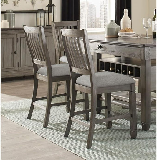 Counter Height Dining Set with Table and Chairs for Kitchen Island Use