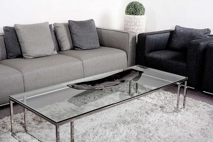 Clear Rectangle Tempered Glass Table Top 20" x 36", 3/8" Thick Pencil polished Edge, Scratch Resistant, Easy Clean Replacement for Dining, Coffee, or Office Tables – Fab Glass and Mirror