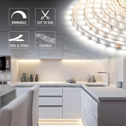 Armacost Lighting RibbonFlex Pro 24V White LED Strip Lights 60 LED/m, 2700K, 32.8 ft 135250