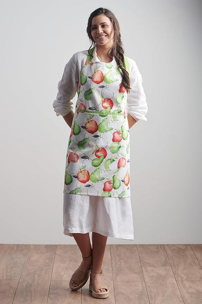 Maison d' Hermine 100% Cotton Apron for women with Pocket Kitchen Chef Apron for Men Cooking Mothers Day Gifts