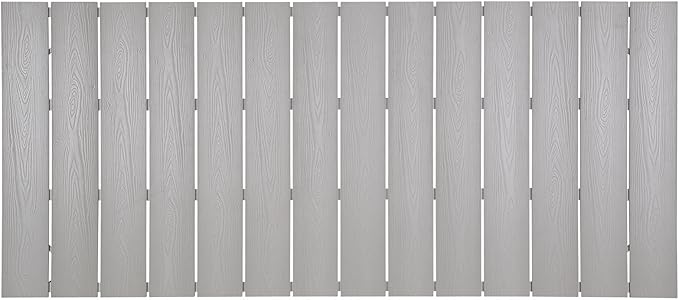 Modway EEI-1509-WHI-LGR Maine White Light Gray 80" Outdoor Patio Dining Table, Green